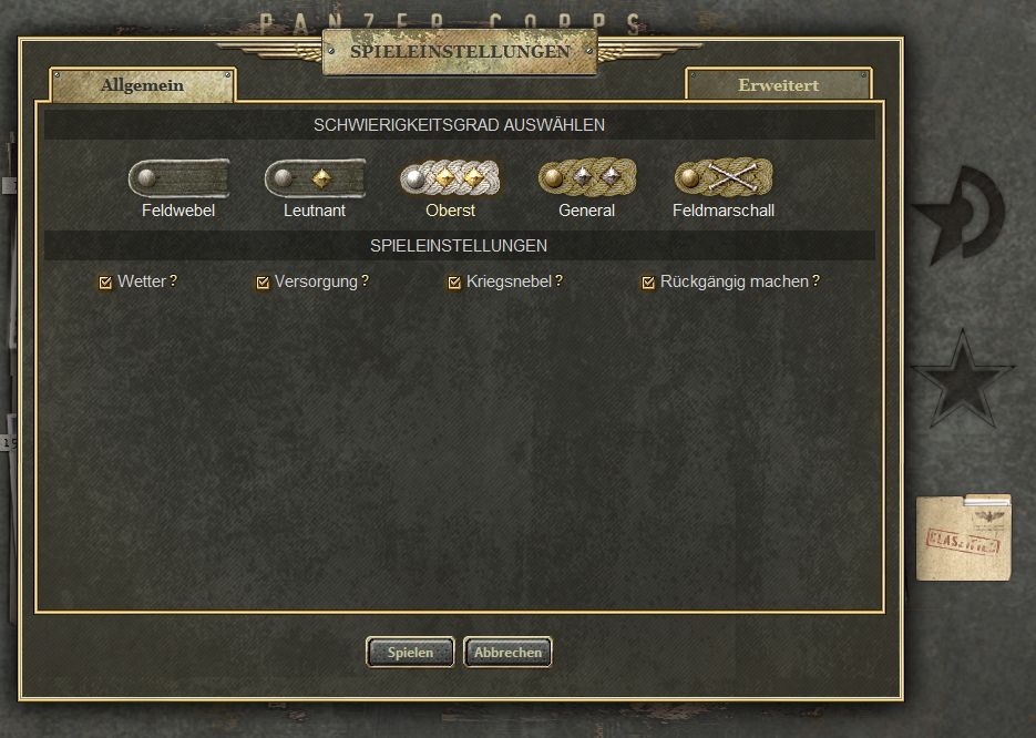 PanzerKorps - Schwierigkeitsgrad.jpg