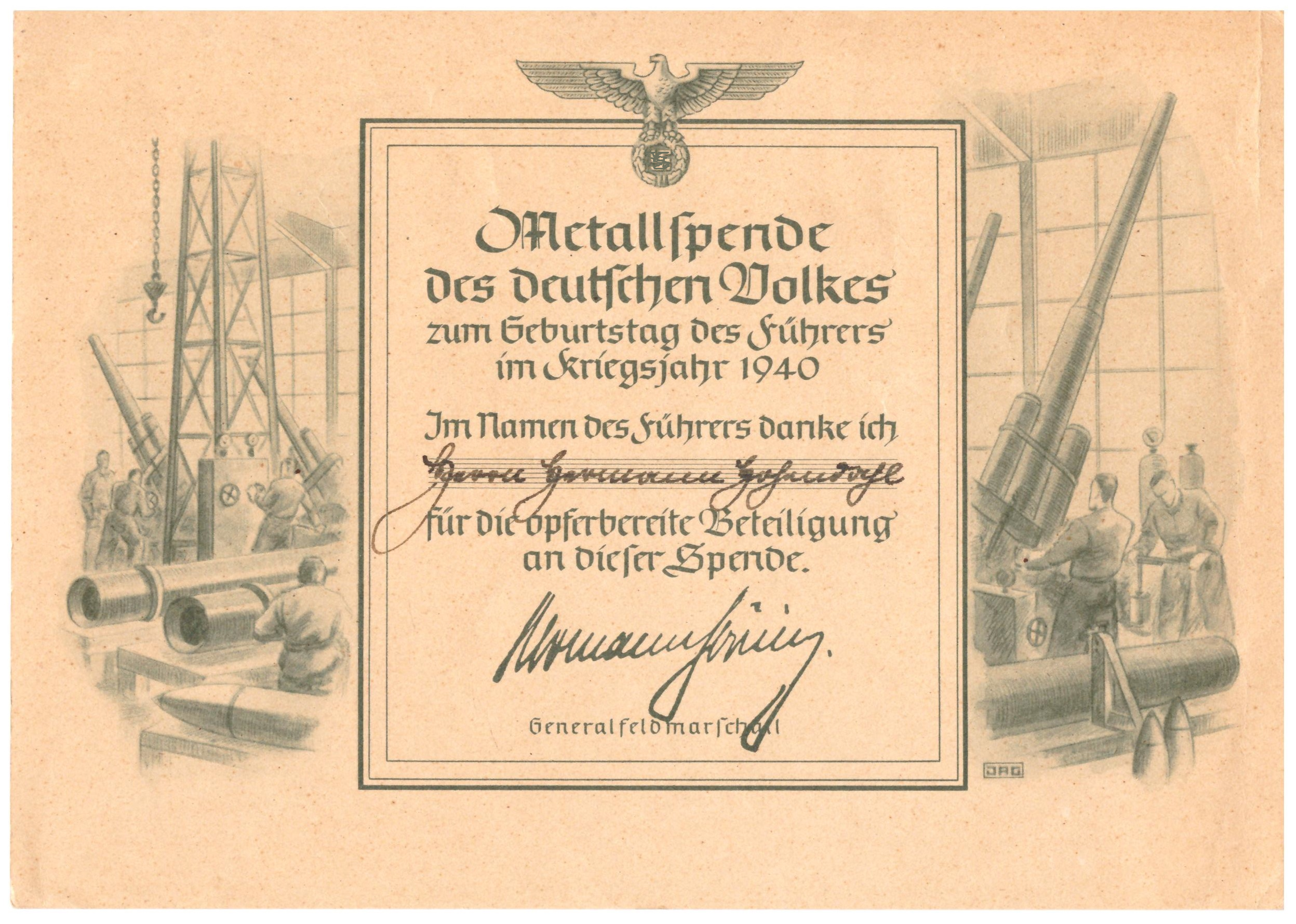 Quittung Metallspende 1940.png