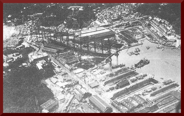Yokosuka Naval Arsenal after Great Kanto earthquake of 1923