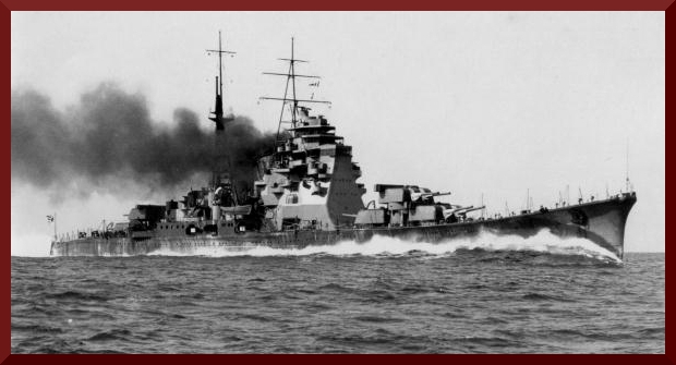 IJN cruiser Takao on trial run in 1932