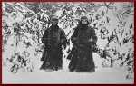 Soldiers on guard in December 1941 to the west of Moscow