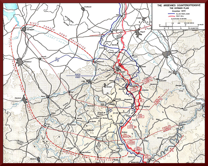German Wacht Am Rhein Offensive Plan