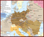 WW2 Holocaust Europe map-de