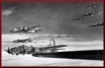 B-17Gs 381st BG en route to target c1944
