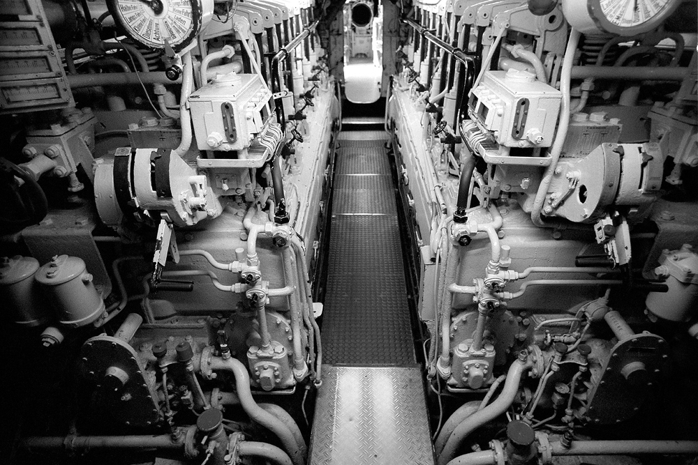 VII C U-Boot Dieselraum