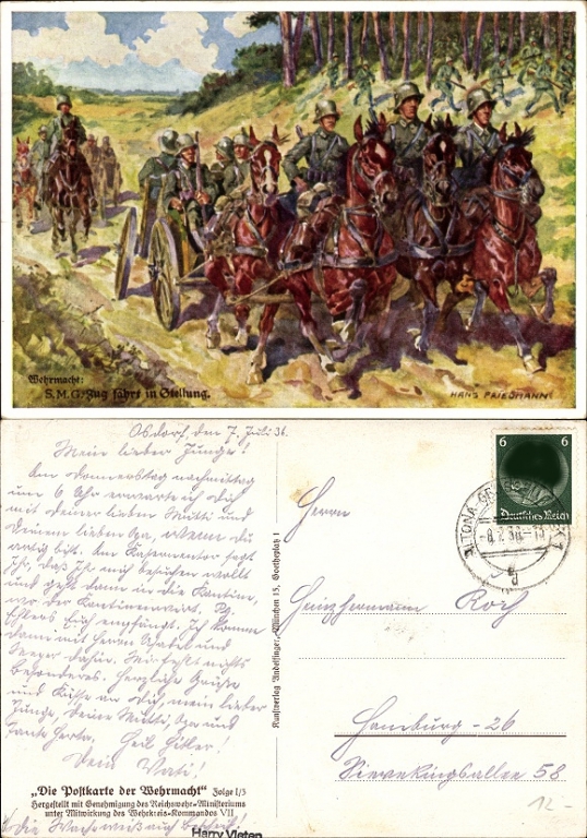 Postkarte vor und Rückseite