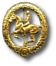 Reiterabzeichen Gold