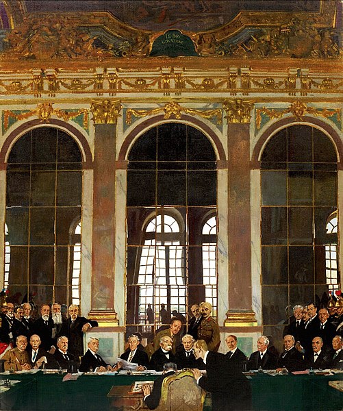 501px-William Orpen - The Signing of Peace in the Hall of Mirrors, Versailles[1]