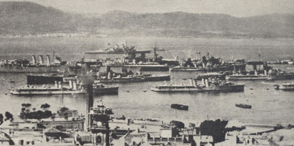 95 englische und französiche Kriegsschiffe zu Flottenmanövern im Mittelmeer Forenbildarchiv
