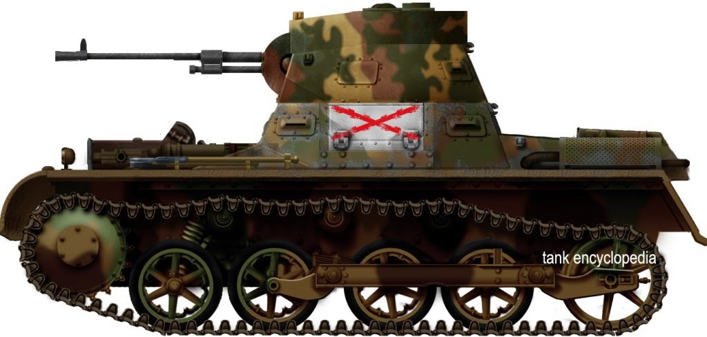 Panzer I Ausf.A Modificado, Seitenansicht