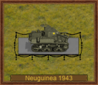 M3 Stuart eckig (aus) 43, Neuguinea